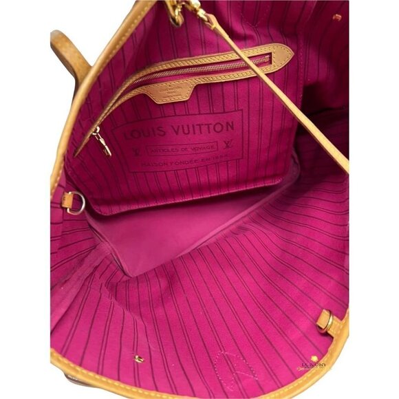 COPY - Louis Vuitton Neverfull MM with Pouch Limited Edition World tour - Picture 11 of 12